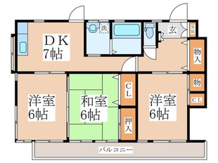 ユリハイツの物件間取画像